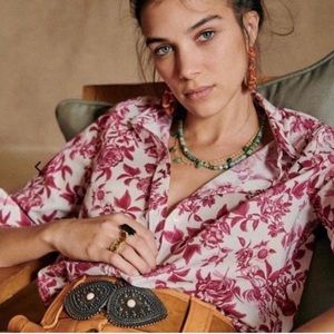 Sézane Pierro sirt, Size EUR36/US4, Multicolor